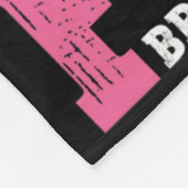 Haar strijd is mijn handschoenen borstkanker. fleece deken (Hoek)