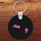 Haar strijd is mijn handschoenen borstkanker. sleutelhanger (Voorkant)