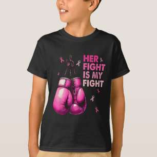 Haar strijd is mijn handschoenen borstkanker. t-shirt