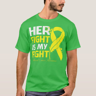 Haar strijd is mijn kinderkankerbewustzijn t-shirt