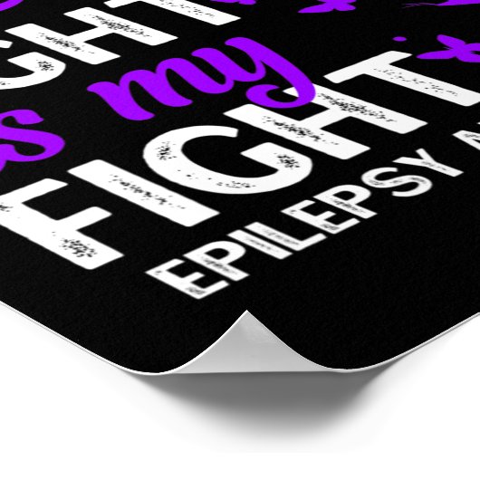 Haar strijd is mijn maand van bewustmaking in de s poster (Hoek)