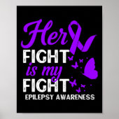 Haar strijd is mijn maand van bewustmaking in de s poster (Voorkant)