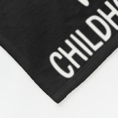 Haar strijd is mijn strijd: bewustzijn van kinderk fleece deken (Hoek)