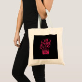 Haar Strijd is Mijn Strijd Borstkanker Bewustzijn Tote Bag (Voorkant (product))