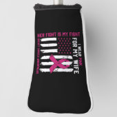 Haar Strijd Is Mijn Strijd Ik Draag Roze Echter Ka Golfheadcover (Draai 90)