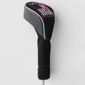 Haar Strijd Is Mijn Strijd Ik Draag Roze Echtgenot Golfheadcover (Schuin)