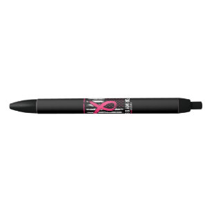 Haar strijd is mijn strijd Ik draag roze zus borst Zwarte Inkt Pen