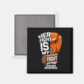 Haar Strijd Is Mijn Strijd Leukemie Bewustzijn Blo Magneet (Voorkant / Achterkant)