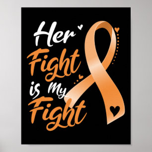 Haar Strijd Is Mijn Strijd Leukemie Bewustzijn Blo Poster