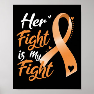 Haar Strijd Is Mijn Strijd Leukemie Bewustzijn Blo Poster