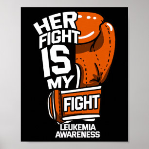 Haar Strijd Is Mijn Strijd Leukemie Bewustzijn Blo Poster