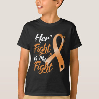 Haar strijd is mijn strijd Leukemie Bewustzijn Blo T-shirt