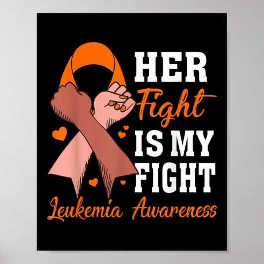 Haar strijd is mijn strijd Leukemie bewustzijn ond Poster (Voorkant)