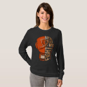 Haar strijd is mijn strijd Multiple Sclerose Oranj T-shirt (Voorkant volledig)
