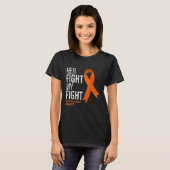 Haar Strijd Is Mijn Strijd Multiple Sclerosis Ms B T-shirt (Voorkant volledig)