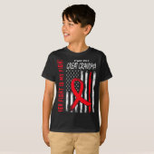 Haar strijd is mijn strijd Oproep Grootmoeder Hart T-shirt (Voorkant volledig)