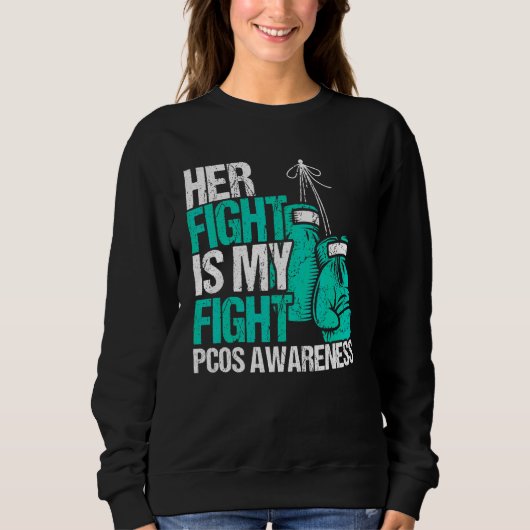 Haar strijd is mijn strijd PCOS Bewustzijn Polycys Trui (Voorkant)
