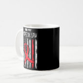 Haar strijd is mijn strijd schoondemoeder hartziek koffiemok (Voorkant links)