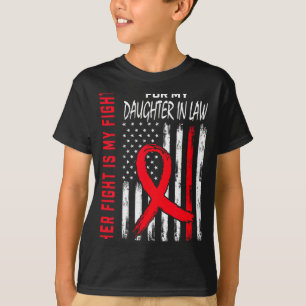 Haar strijd is mijn strijd schoondochter hartziekt t-shirt