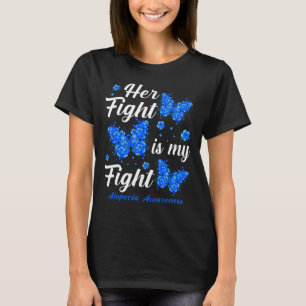 Haar strijd is mijn strijd tegen Alopecia Awarenes T-shirt
