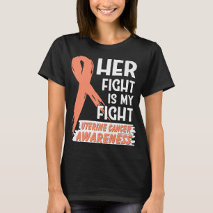Haar strijd is mijn strijd tegen baarmoederhalskan t-shirt
