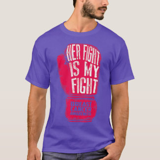 Haar strijd is mijn strijd tegen borstkanker GIF T-shirt