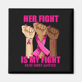 Haar strijd is mijn strijd tegen borstkanker magneet (Voorkant)