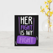 Haar strijd is mijn strijd tegen chemokanker alvle kaart (Gele Bloem)