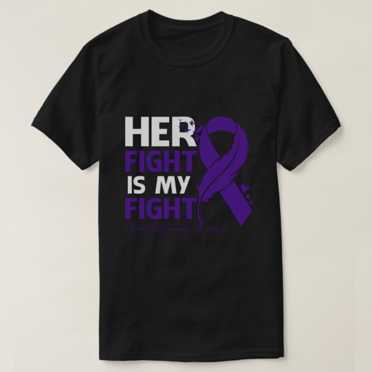 Haar strijd is mijn strijd tegen de MALFORMATIE va T-shirt (Design voorkant)