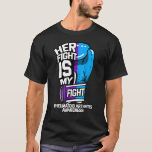 Haar strijd is mijn strijd tegen de reumatoïde art t-shirt