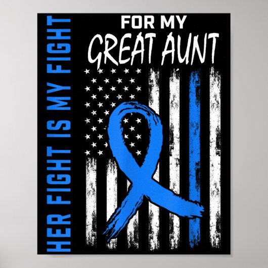 Haar strijd is mijn strijd tegen diabetes bewustzi poster (Voorkant)