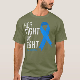 Haar strijd is mijn strijd tegen diabetes TD-type T-shirt