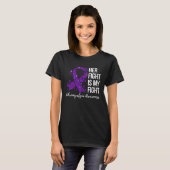 Haar strijd is mijn strijd tegen fibromyalgie t-shirt (Voorkant volledig)