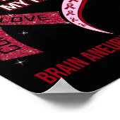 Haar strijd is mijn strijd tegen hersenschimmelbew poster (Hoek)