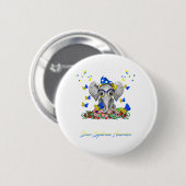 Haar strijd is mijn strijd tegen het syndroom ronde button 5,7 cm (Voorkant /achterkant)