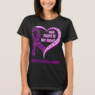 Haar strijd is mijn strijd tegen hidradenitis supp t-shirt