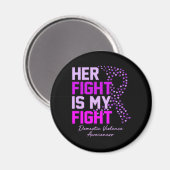 Haar strijd is mijn strijd tegen huiselijk geweld. magneet (Voorkant / Achterkant)