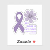 Haar strijd is mijn strijd tegen huiselijk geweld  sticker (Vel)