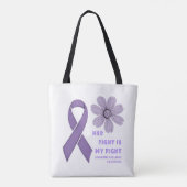 Haar strijd is mijn strijd tegen huiselijk geweld. tote bag (Achterkant)