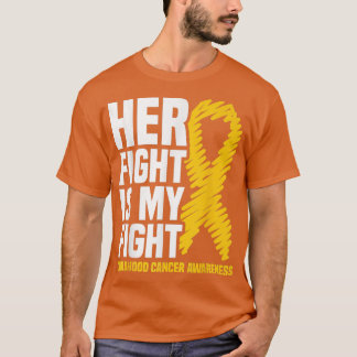 Haar strijd is mijn strijd tegen kinderkanker in d t-shirt