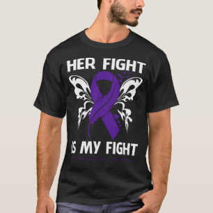 Haar strijd is mijn strijd tegen LEIOMYOSARCOMA, m T-shirt