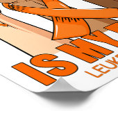 Haar strijd is mijn strijd tegen leukemie.. die he poster (Hoek)
