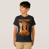 Haar strijd is mijn strijd tegen leukemie.. die he t-shirt (Voorkant volledig)