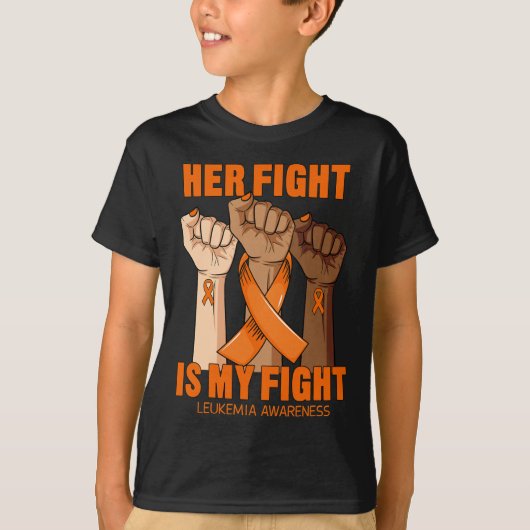 Haar strijd is mijn strijd tegen leukemie.. die he t-shirt (Voorkant)