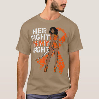 Haar strijd is mijn strijd tegen leukemie Melanin  T-shirt