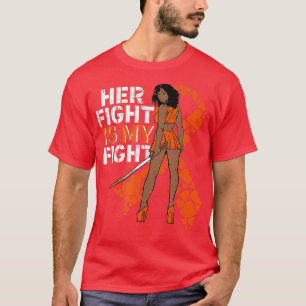 Haar strijd is mijn strijd tegen leukemie Melanin T-shirt