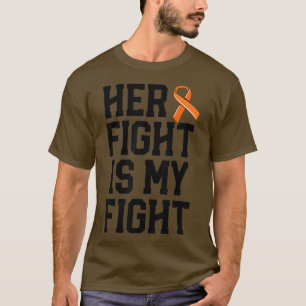 Haar strijd is mijn strijd tegen leukemiekanker. t-shirt