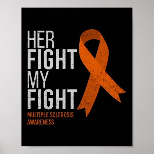Haar strijd is mijn strijd tegen multiple sclerose poster (Voorkant)