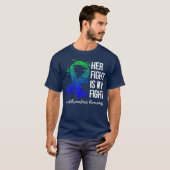 Haar strijd is mijn strijd tegen neurofibromatose t-shirt (Voorkant volledig)