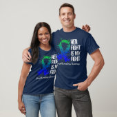 Haar strijd is mijn strijd tegen neurofibromatose t-shirt (Unisex)